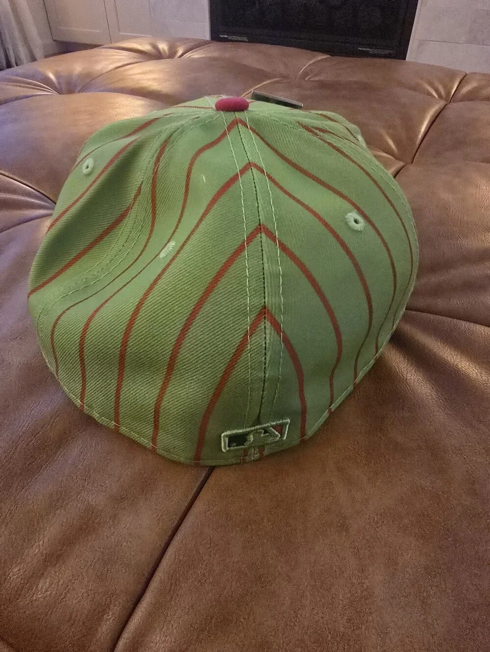 Watermelon Big League Chew Oakland Athltics As With Pin NWT Size 8 New Era 5950